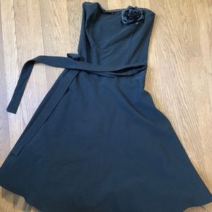 Fun Strapless Black Party Dress